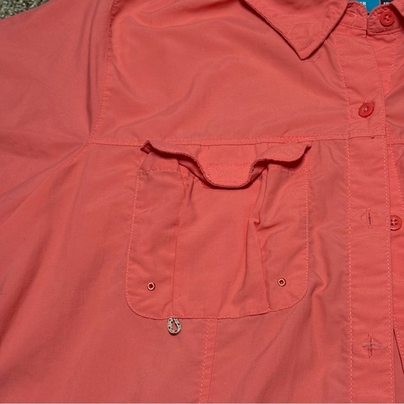 Magellan Outdoors Women’s Coral Button Down Shirt - Picture 4 of 12